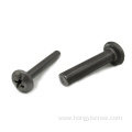 Cross Slotted Solid Rivet Iron Pan Head Screw